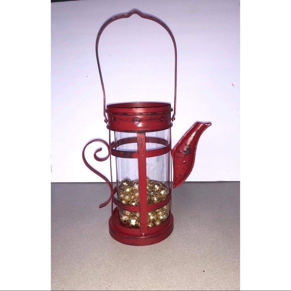 Other - Distressed Tin metal Candle holder